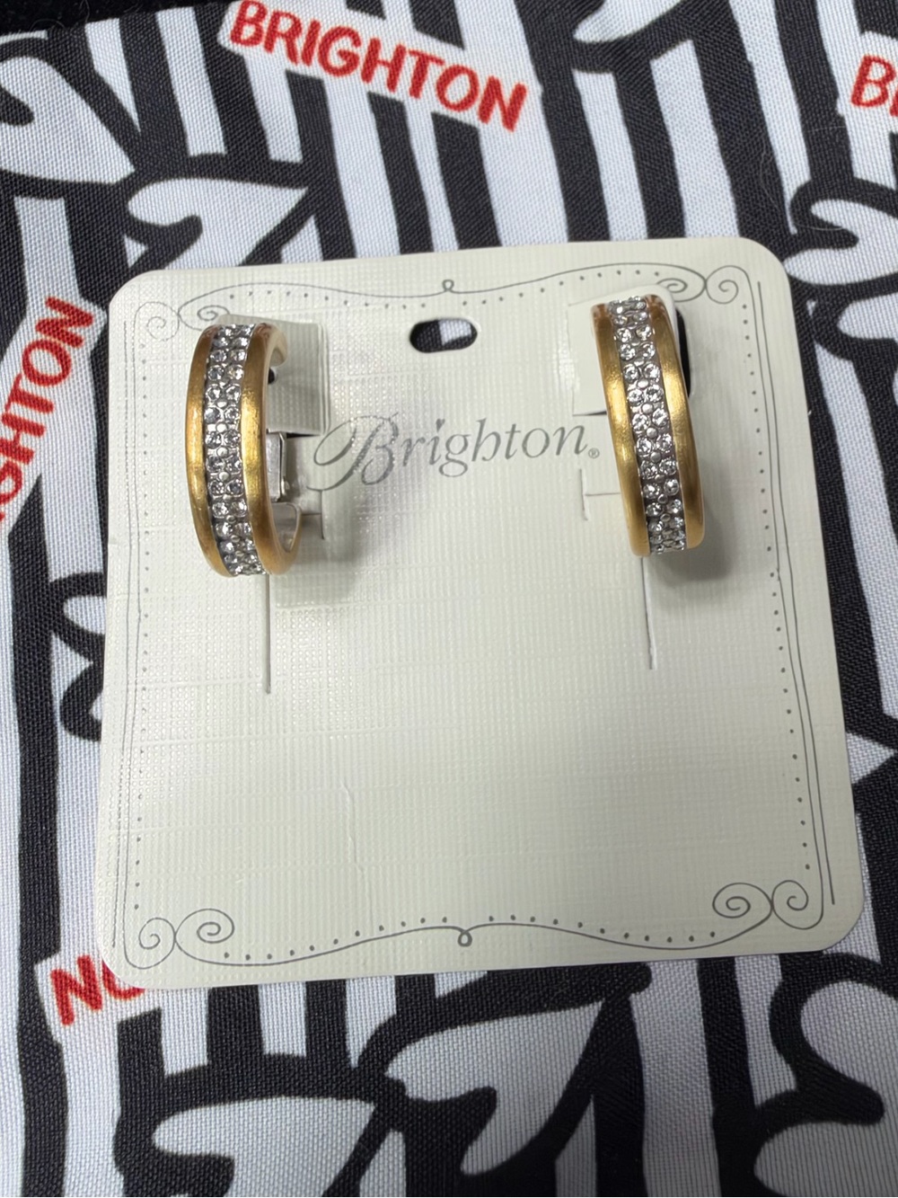 Brighton Meridian Two Tone Hoop Earrings